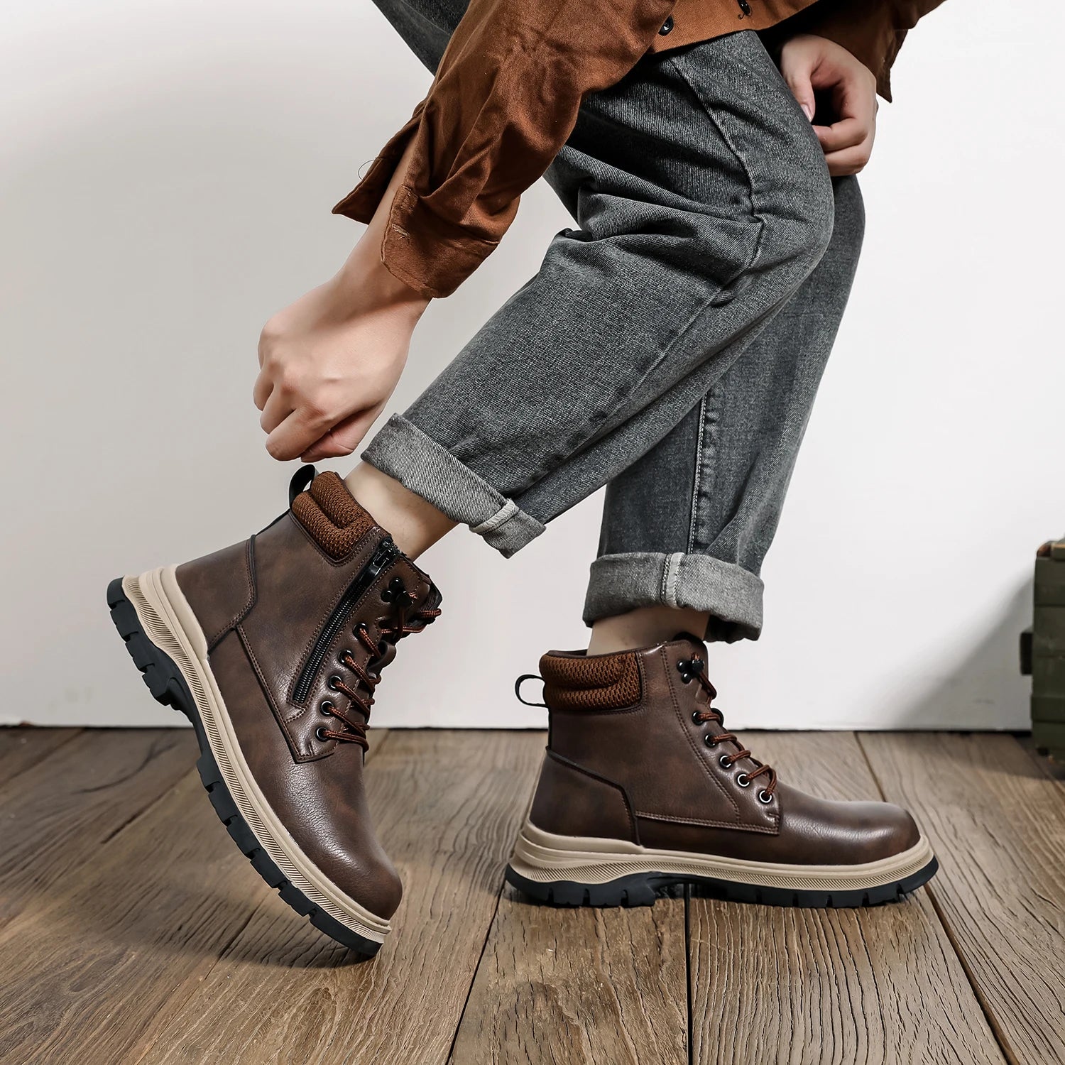Men's Waterproof Safety Boots, Steel Toe Work Boots, Anti-Smash-Stab-Resistant Safety Boots.....20% OFF! TRENDING NOW!