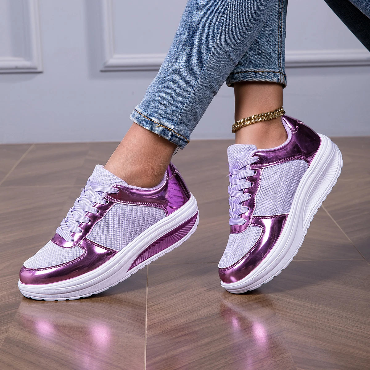 Women's Fashion Glitter Sneakers , Lightweight Walking Shoes.....20% OFF!