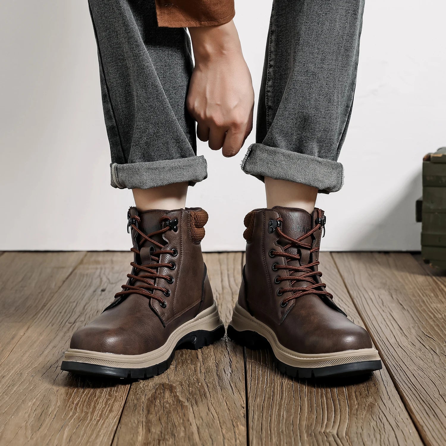 Men's Waterproof Safety Boots, Steel Toe Work Boots, Anti-Smash-Stab-Resistant Safety Boots.....20% OFF! TRENDING NOW!