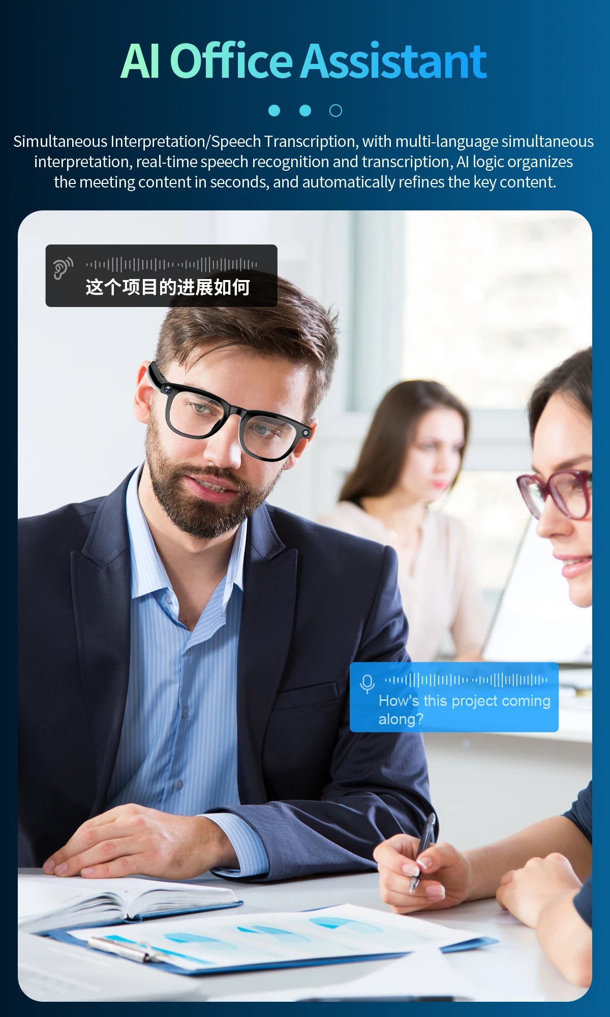 Smart AI Glasses, 2 in 1 4K, 800W Pixel AI Shooting Camera, HD Photo Video, Voice Call Translation, Waterproof, Bluetooth AI Glasses, Make/Receive Calls, Stereo Sound Music....42.83% OFF!