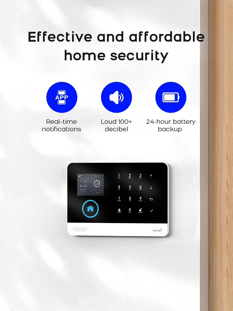 Home Security System, Indoor, Arm Via App, Wireless, Indoor Display Keyboard, Device Sharing....56.654% OFF!