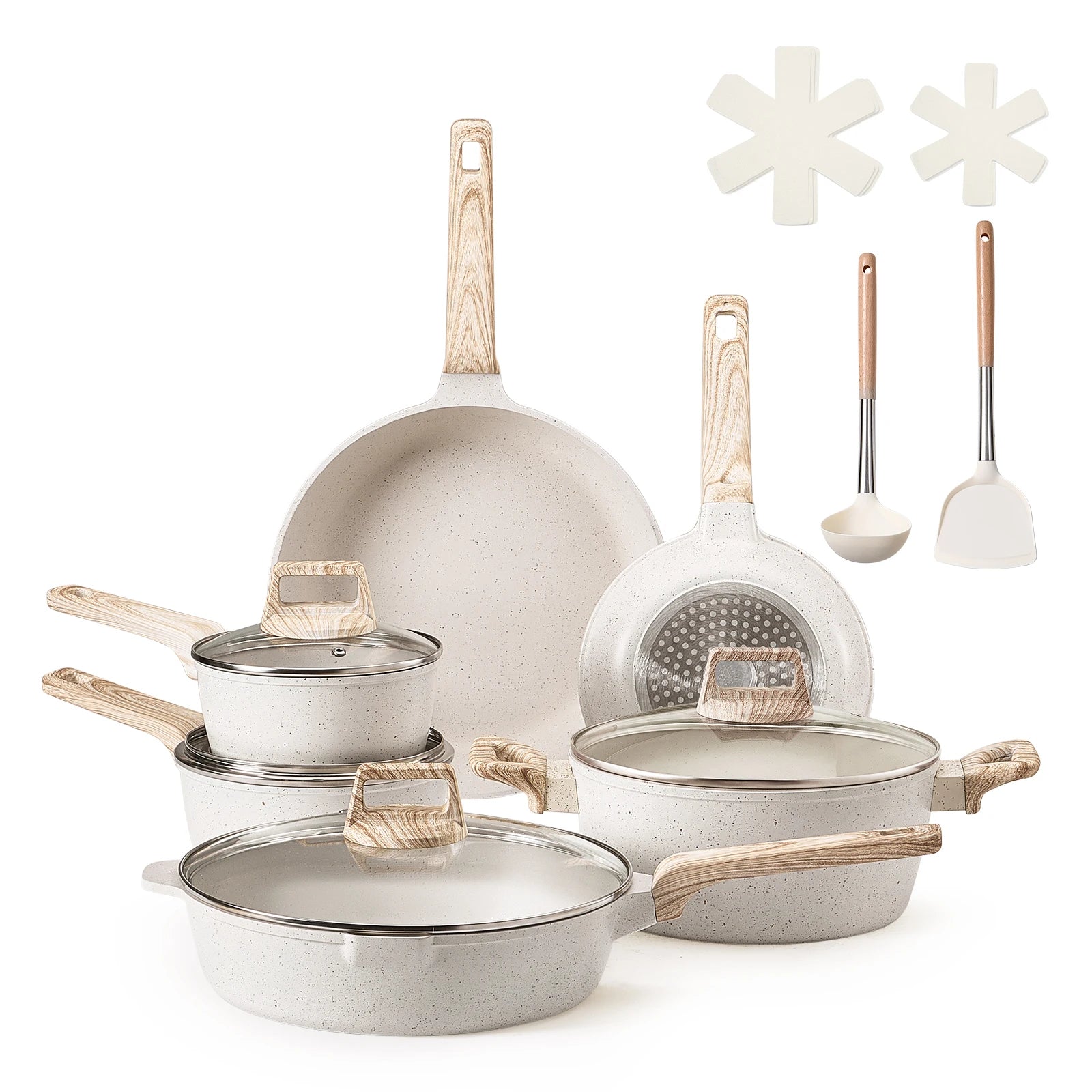 Pot's/Pan's, 17 Piece Set- Granite Nonstick Cookware....30% OFF! TRENDING NOW!