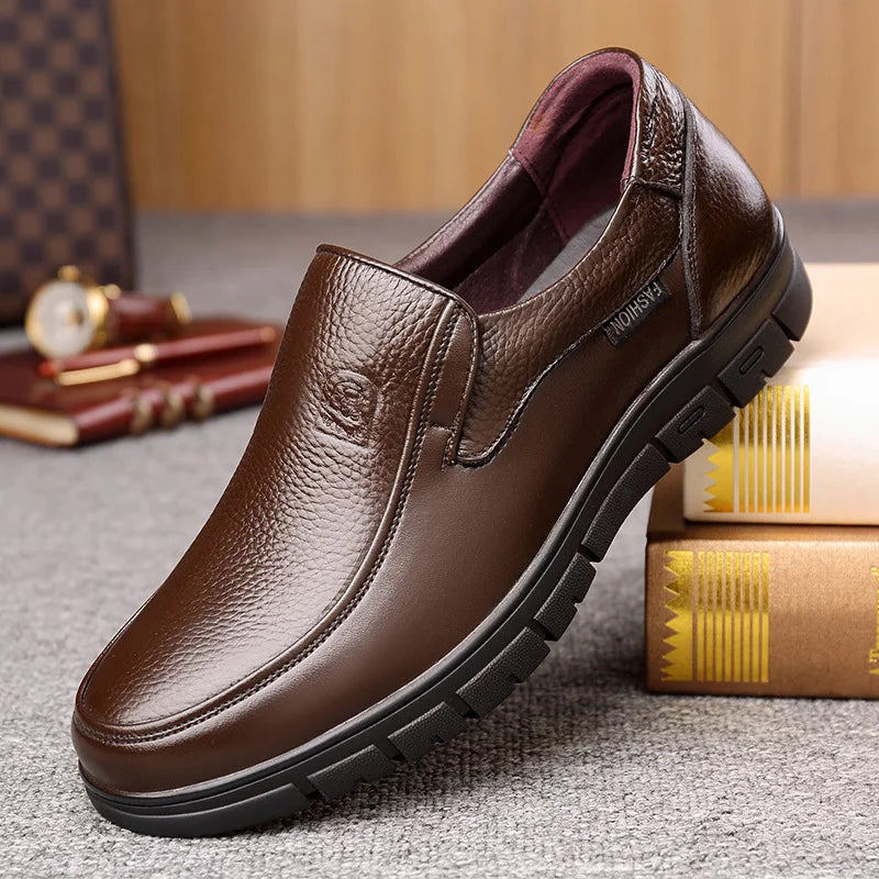 Men's Leather Slip On Shoes, Soft Soled Casual Shoes.....44.71% OFF! VERY POPULAR SHOE & STILL TRENDING!