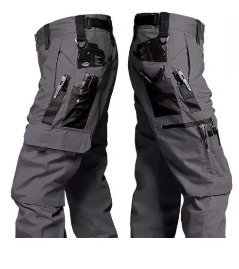 Men's Wear Resistant Pants, Multi-Pocket, Straight Leg Cargo Pants....10.94% OFF!
