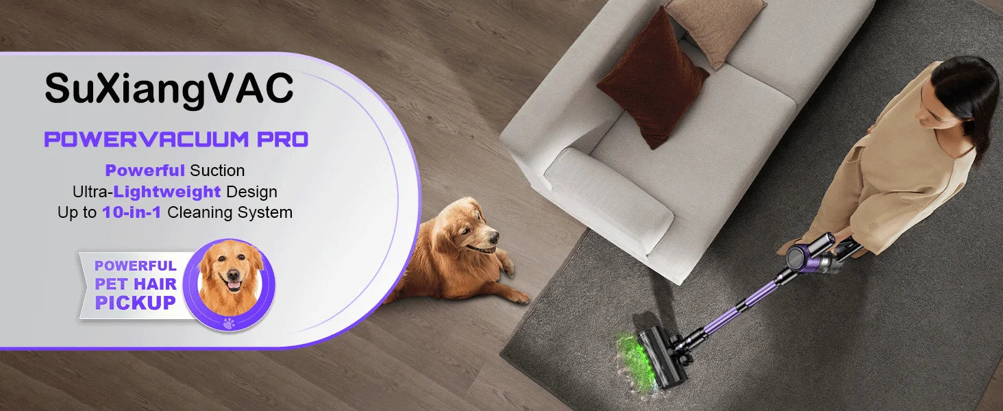 Cordless Vacuum Cleaner, 10 In 1 Powerful Stick, Lightweight Vacuum Cleaner, Green LED Search Light & Display, Pet Hair/Hard Floor/Carpet....57.08% OFF!