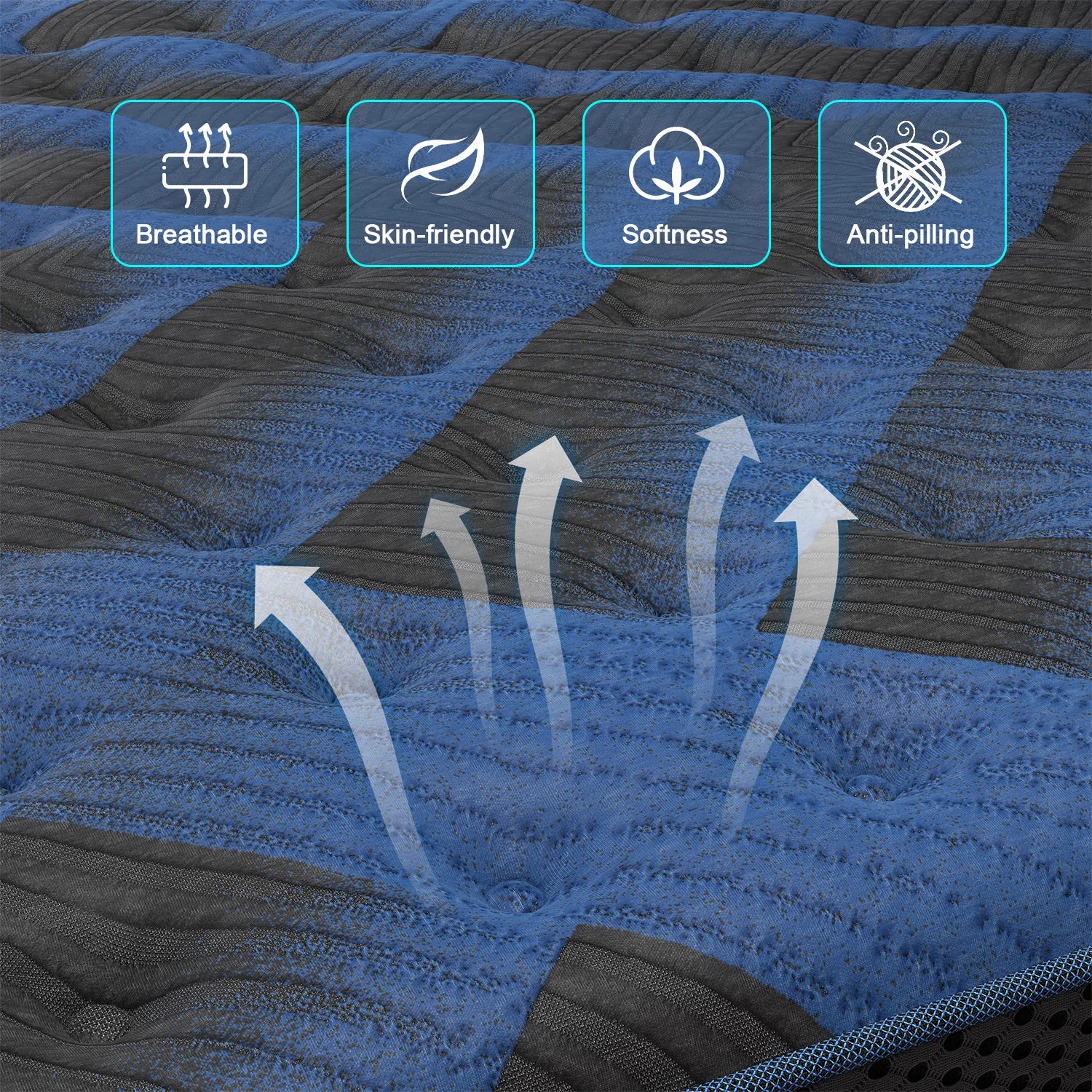 12"Gel Memory Foam Hybrid Pocket Spring Mattress, Twin, Full, Queen, King, Bed Mattress In A Box, Medium Firm Motion Isolation....36.35% - 39.10% OFF!