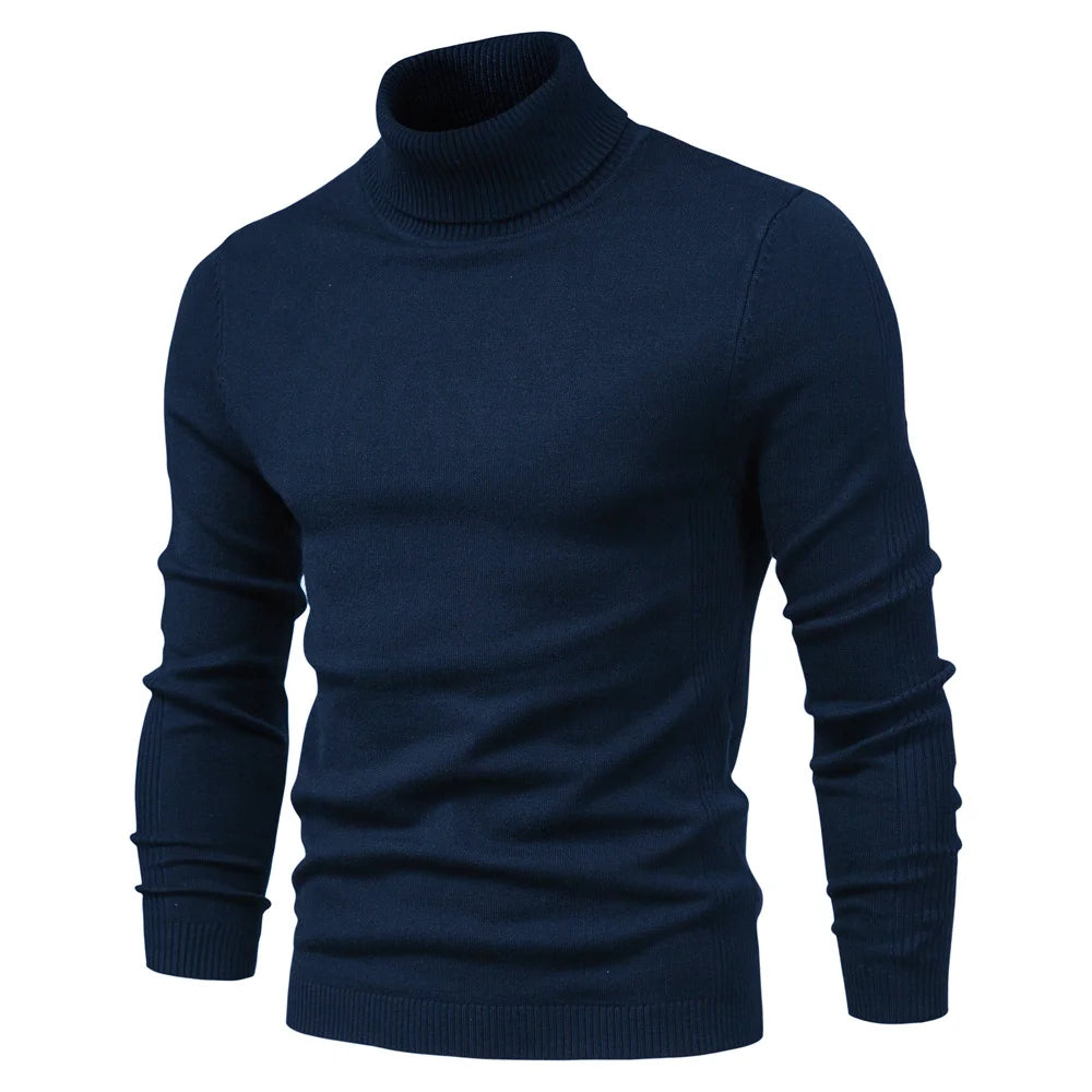 Men's Turtleneck Sweater, Casual Solid Color, Warm Pullover, High Quality, High Neck, Long Sleeve Sweater. STILL TRENDING ON GOOGLE, ONLY 8 REMAINING!