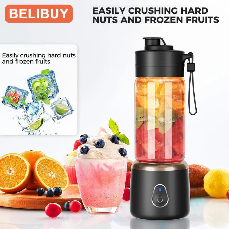 Portable Electric Juicer, USB Charging, Mini Fruit Blender, Juice Squeezer/Mixer, Take It On The Go....49.30% OFF! STILL TRENDING THIS WEEK!