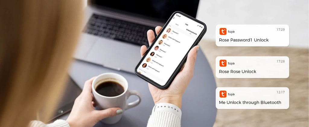 Smart Wi-Fi Keyless Door Lock With Camera, Bluetooth Technology, Users Can Unlock Front Door Lock Via APP Access, Fingerprint, Keypad Code or, Traditional Keys, Camera & Doorbell, 130 Wide Angle Lens, Two Way Microphone & Speaker....63.67 % OFF!