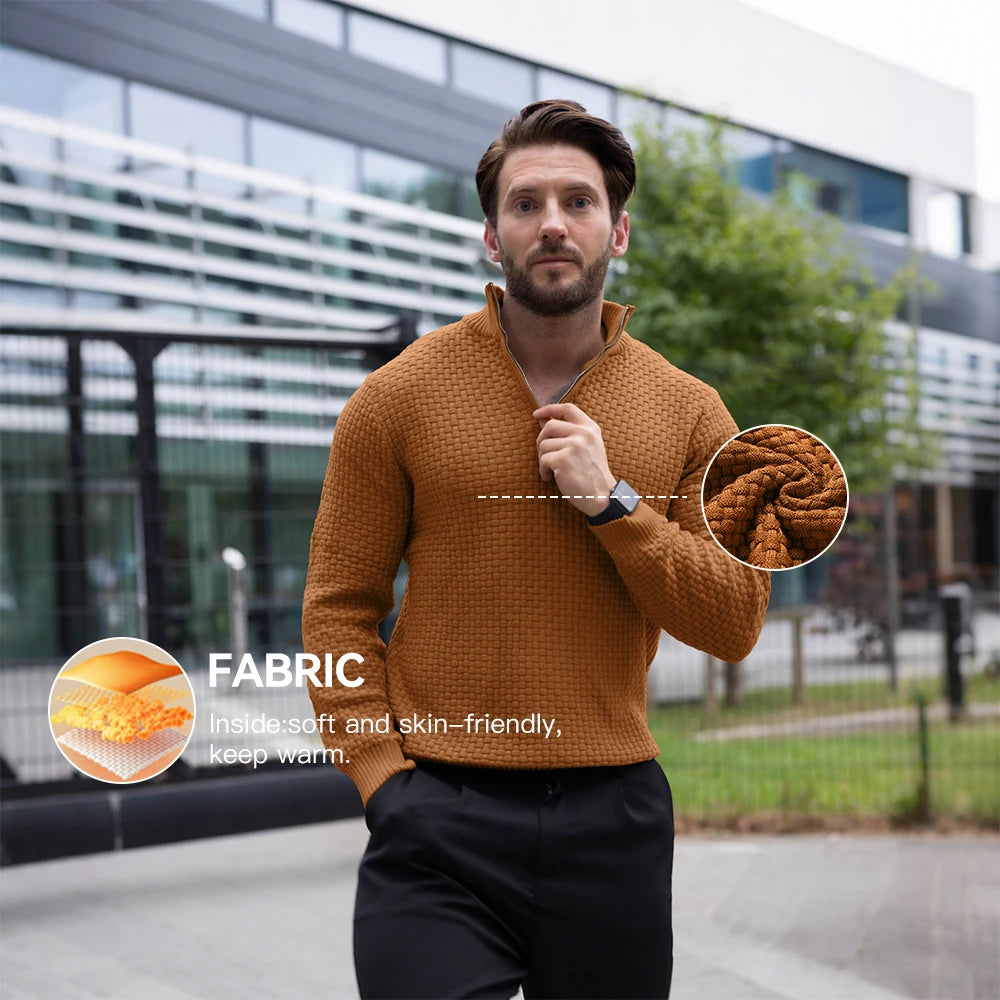 Men's Sweater, Quarter Zip, Polo Zip Pullover....20% OFF!