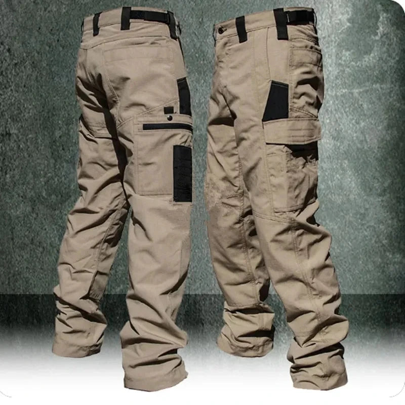 Men's Wear Resistant Pants, Multi-Pocket, Straight Leg Cargo Pants....10.94% OFF!