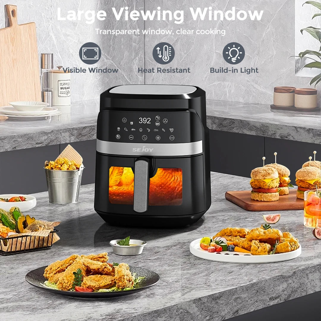 Air Fryer, 6 Quarts Large Capacity, Oil-Free. 360°Baking Oven....30% OFF! TRENDING NOW
