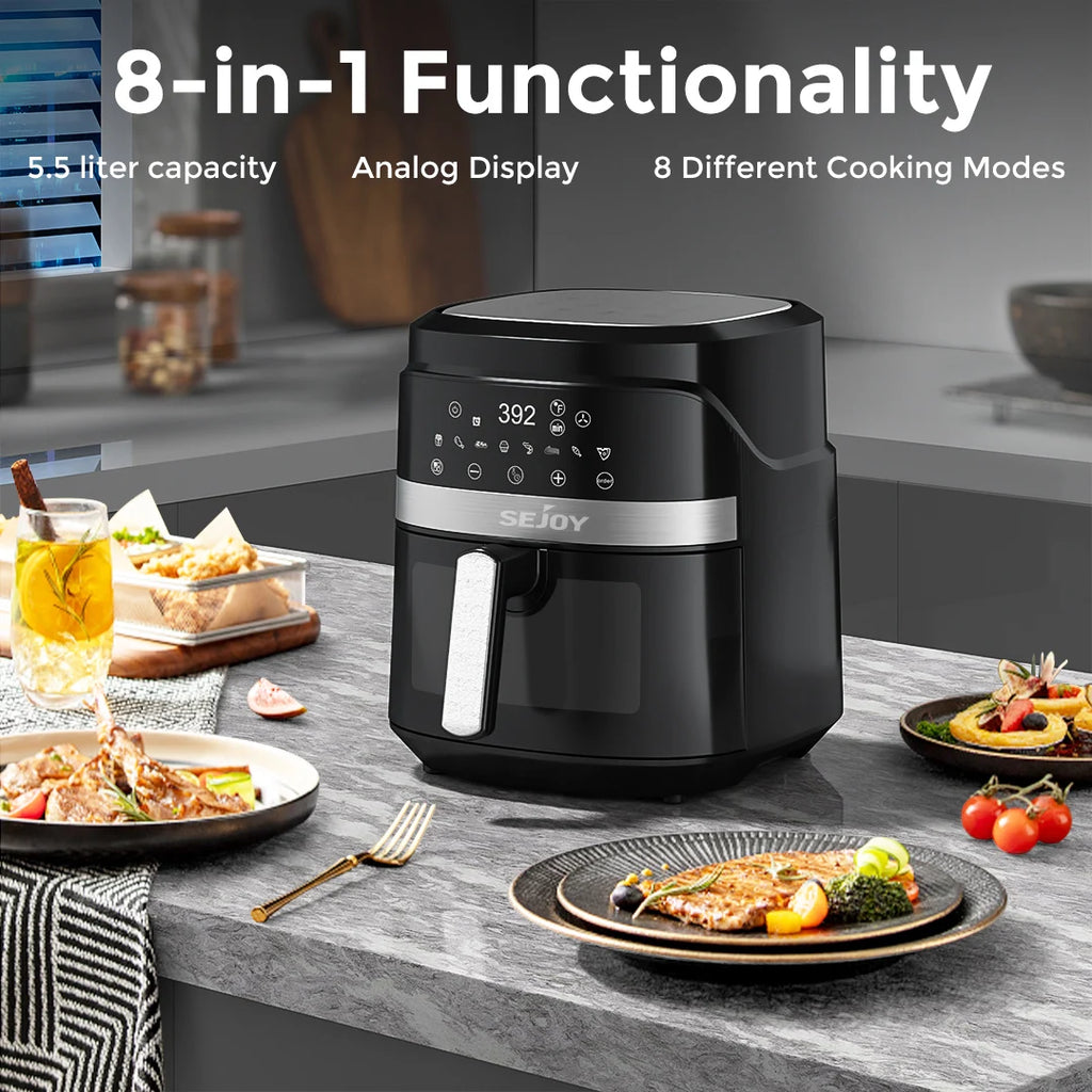 Air Fryer, 6 Quarts Large Capacity, Oil-Free. 360°Baking Oven....30% OFF! TRENDING NOW