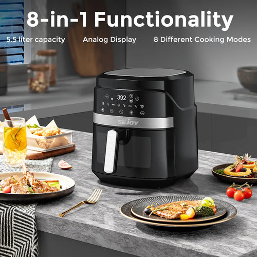 Air Fryer, 6 Quarts Large Capacity, Oil-Free. 360°Baking Oven....30% OFF! TRENDING NOW