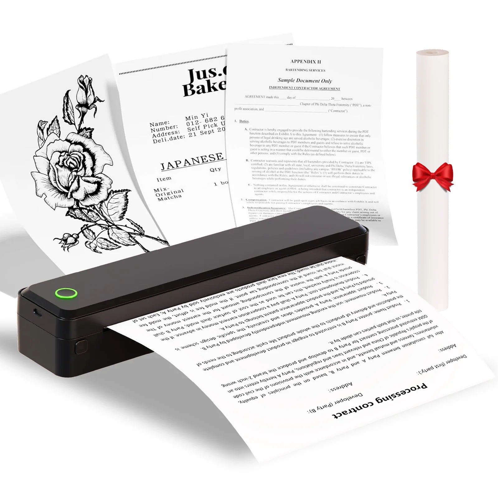 Portable Wireless Printers, Inkless, Thermal A4 Label Maker, Android, iOS, & Laptop Pairing, uses 8.50 X 11 Thermal printing paper...48.41% OFF! STARTED TRENDING THIS WEEK!