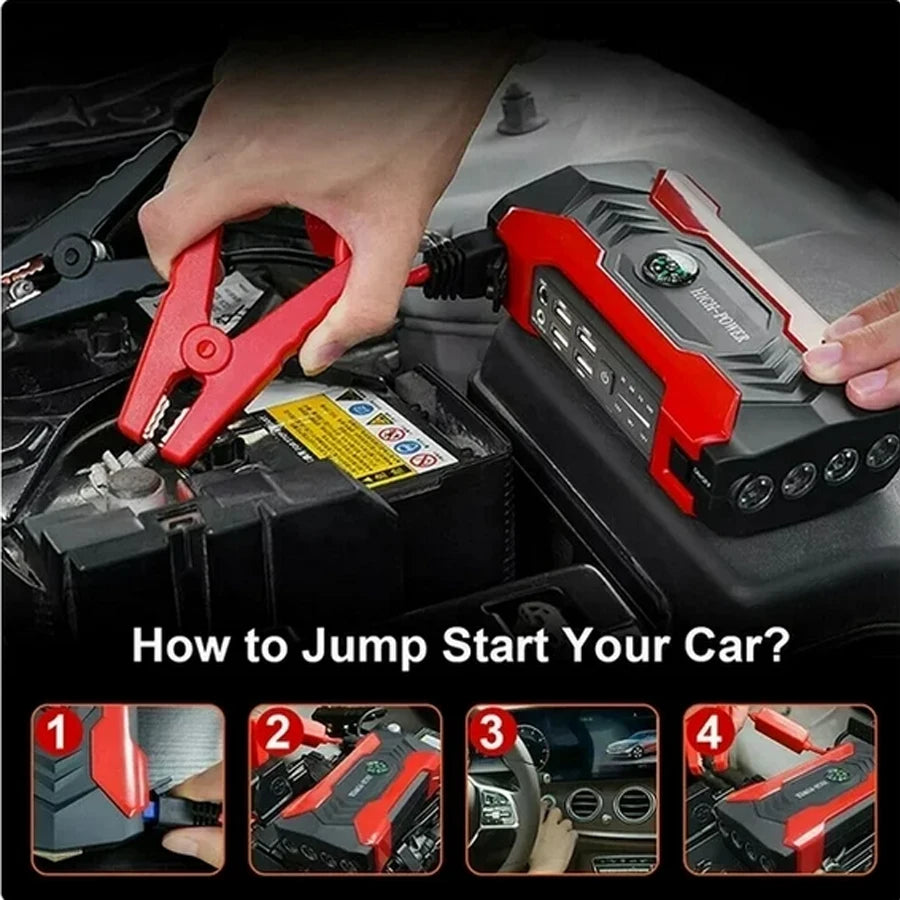 Car Jump Starter, 12V, LED Flashlight, Portable Battery Booster...20% OFF! TRENDING NOW!