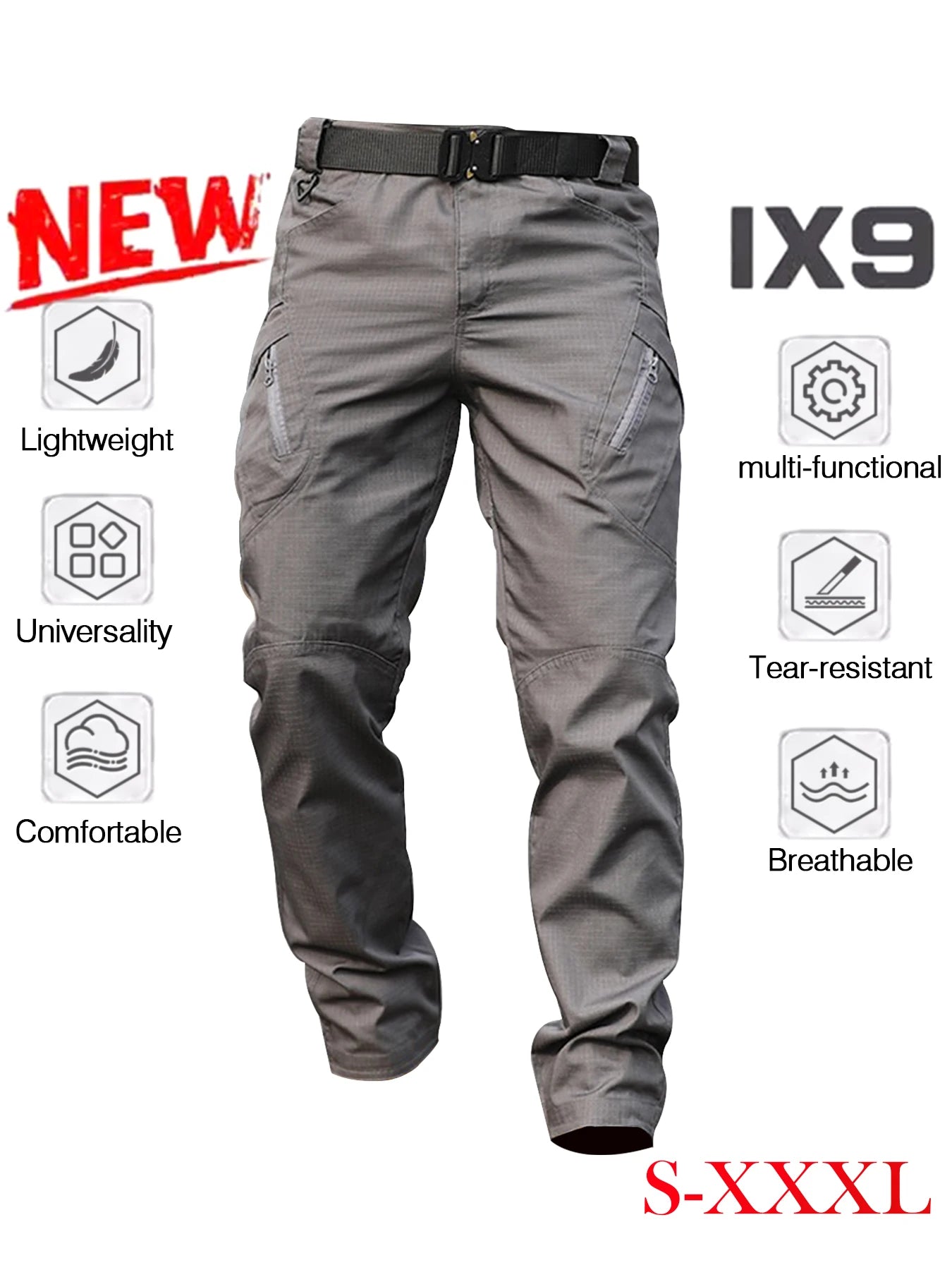 Men's Tactical Pants , Multi-Pocket Design, Scratch-Resistant, Breathable & Comfortable, Outdoor, Commuting, Lightweight....25.31% OFF!