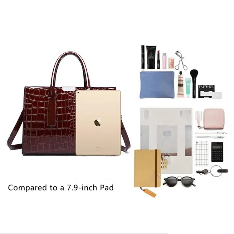 Women's Crocodile Print Handbags ,Purse ,Tote Bags, Adjustable Strap, Top Handle, Large Capacity, Crossbody Bags....13.98% OFF!