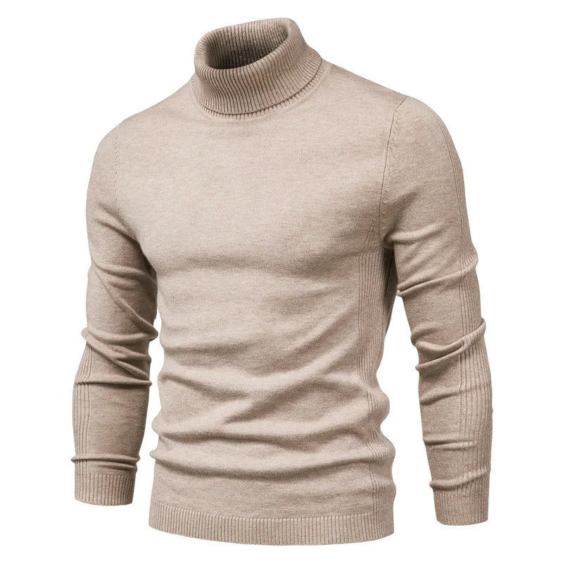 Men's Turtleneck Sweater, Casual Solid Color, Warm Pullover, High Quality, High Neck, Long Sleeve Sweater. STILL TRENDING ON GOOGLE, ONLY 8 REMAINING!