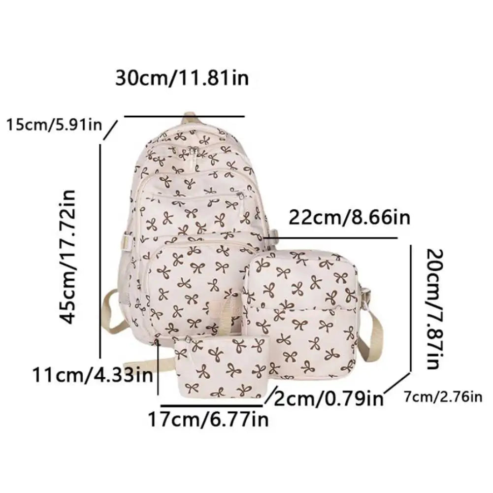 3 Piece/Set, Print, Backpack With Crossbody Bag & Small Purse....23.79% OFF!
