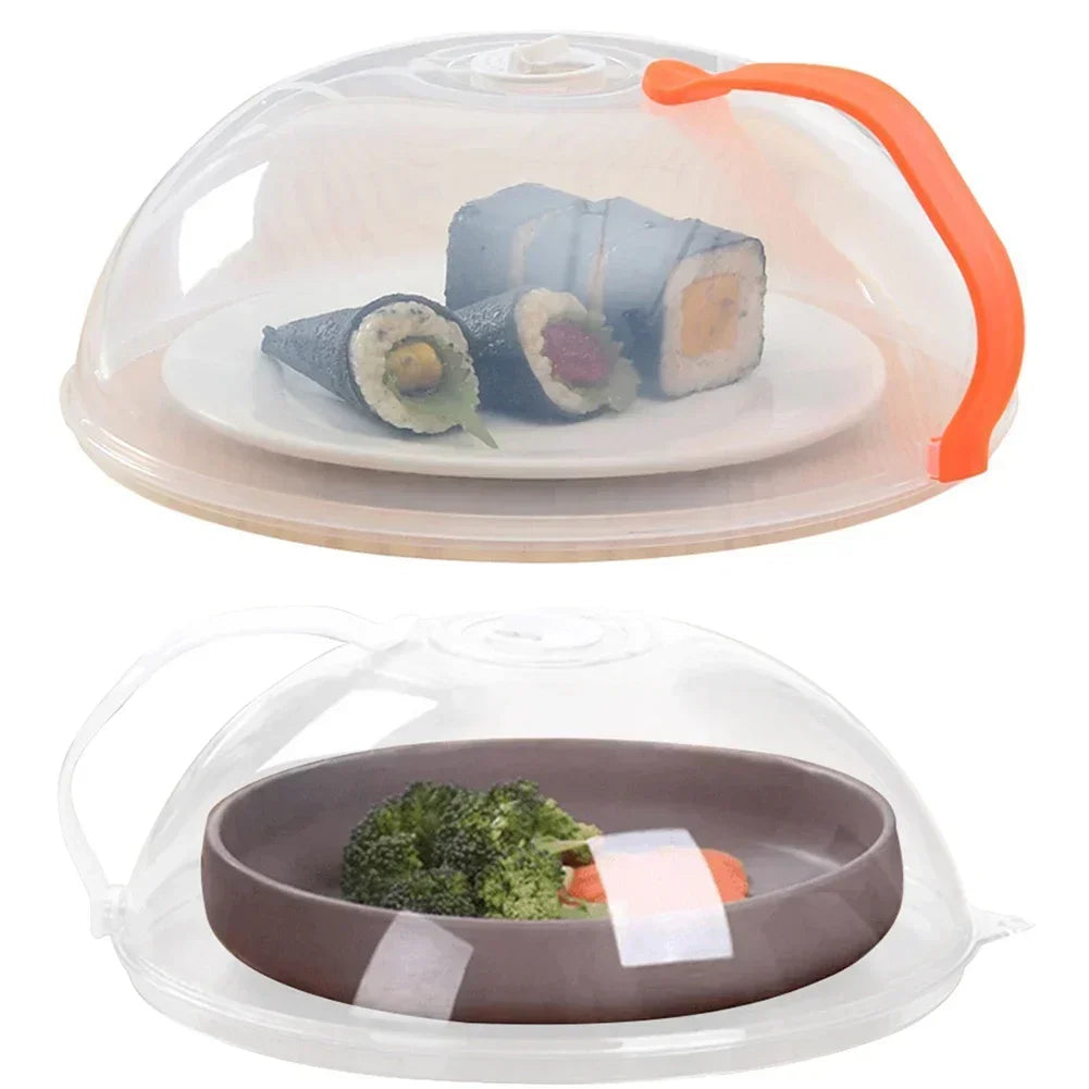 Microwave Food Splash Guard, High Temperature Resistant, Food Heating Cover With Steam Vent & Handle Transparent Plate Cover. EXTREMELY POPULAR THIS WEEK!