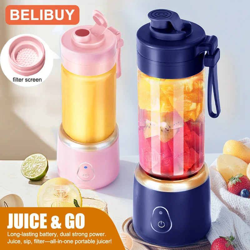Portable Electric Juicer, USB Charging, Mini Fruit Blender, Juice Squeezer/Mixer, Take It On The Go....49.30% OFF! STILL TRENDING THIS WEEK!