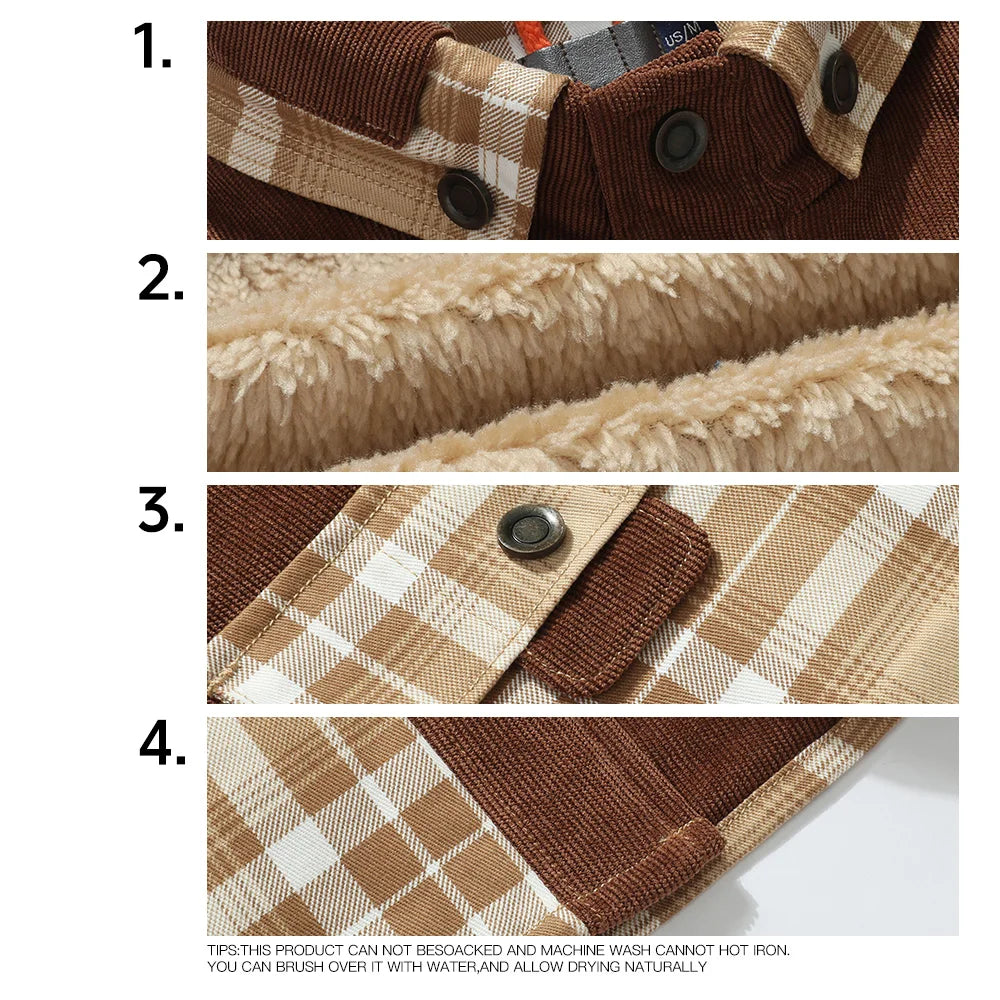 Men's Jacket, Windproof/Warm Bomber Coat, Sherpa Lined Flannel...20% OFF! TRENDING NOW!