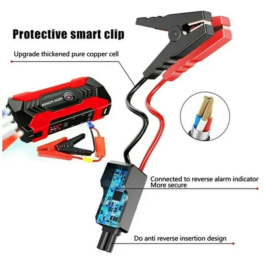 Car Jump Starter, 12V, LED Flashlight, Portable Battery Booster...20% OFF! TRENDING NOW!