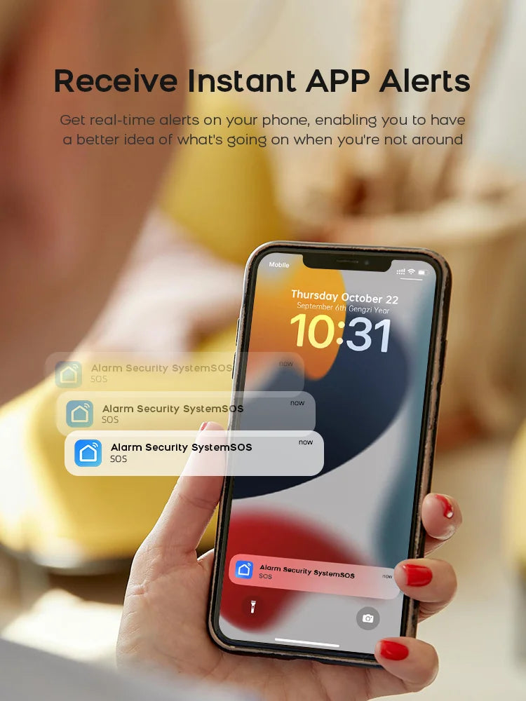 Home Security System, Indoor, Arm Via App, Wireless, Indoor Display Keyboard, Device Sharing....56.654% OFF!