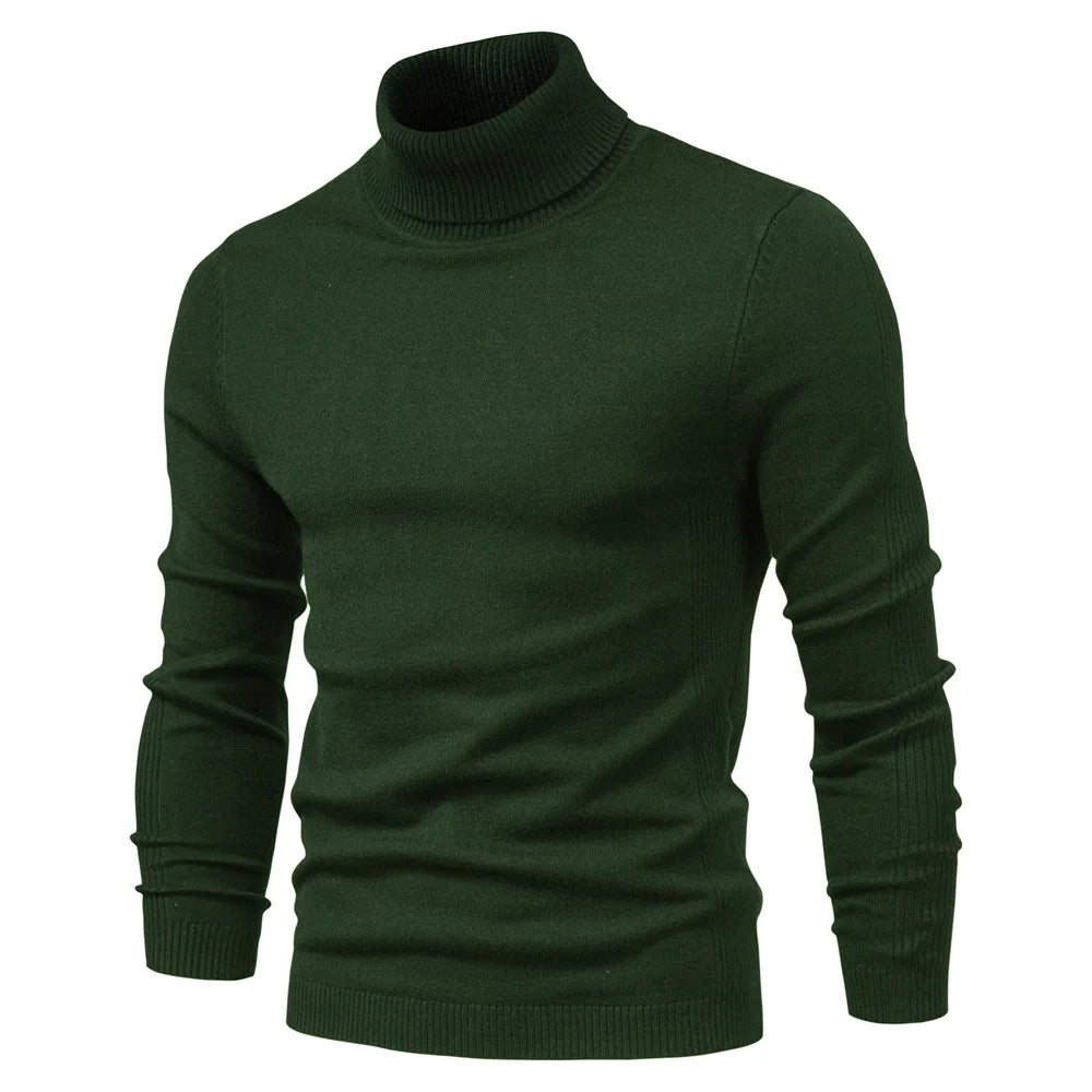 Men's Turtleneck Sweater, Casual Solid Color, Warm Pullover, High Quality, High Neck, Long Sleeve Sweater. STILL TRENDING ON GOOGLE, ONLY 8 REMAINING!