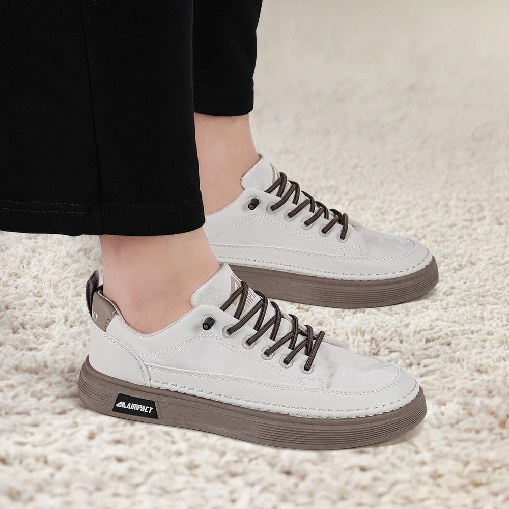 Men's Leather Canvas, Breathable Thick Platform Shoes.....15% OFF!