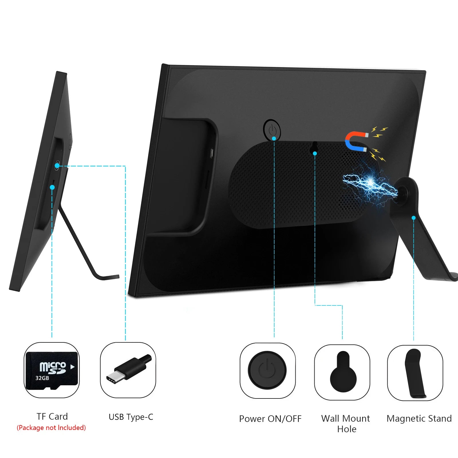 Digital Photo Frame, 10.1 Inch Smart Wi-Fi, 32GB, 1280x800 IPS, LCD- HD Touch Screen...54.92% OFF!