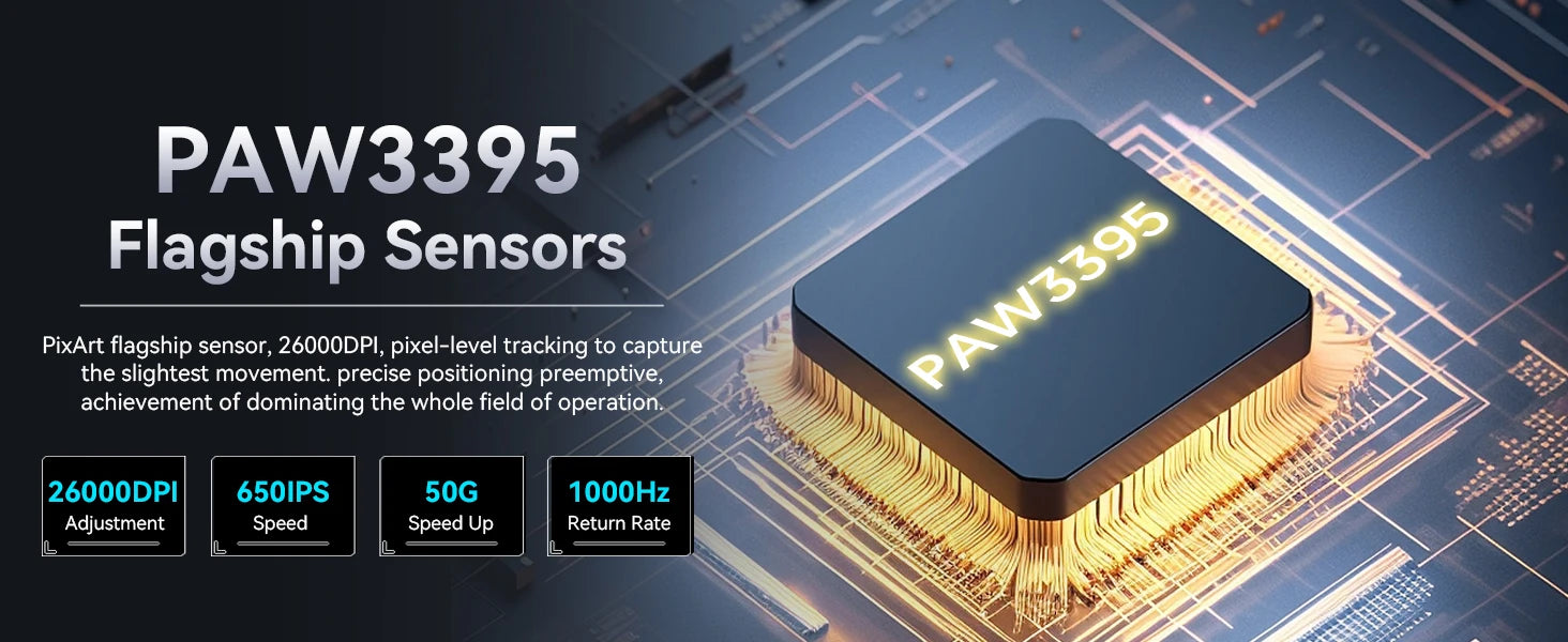 ATTACK SHARK, Bluetooth, Wireless, Rechargeable Gaming Mouse, 49GTri-Mode, PAW3395, 26K DPI Sensor, 200 Hour Battery Life,5 Programmable Buttons....28.89% OFF!