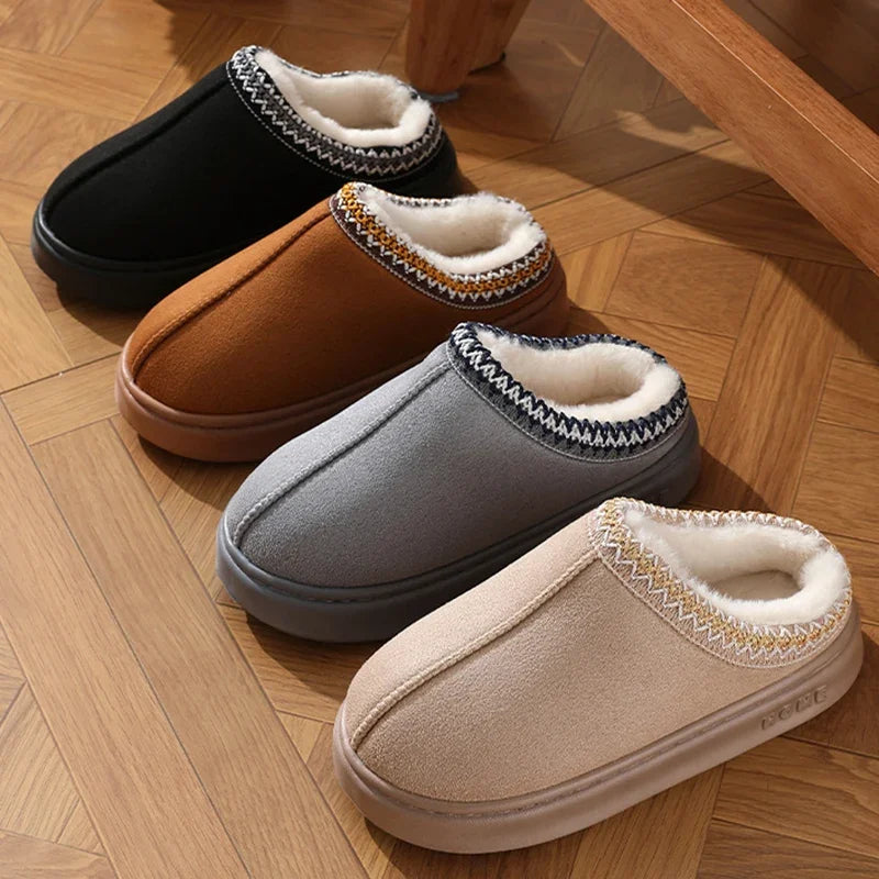 Women's/Men's Fluffy Platform Slippers, Plush Warm Cotton Shoes, Non Slip....11.50% OFF!