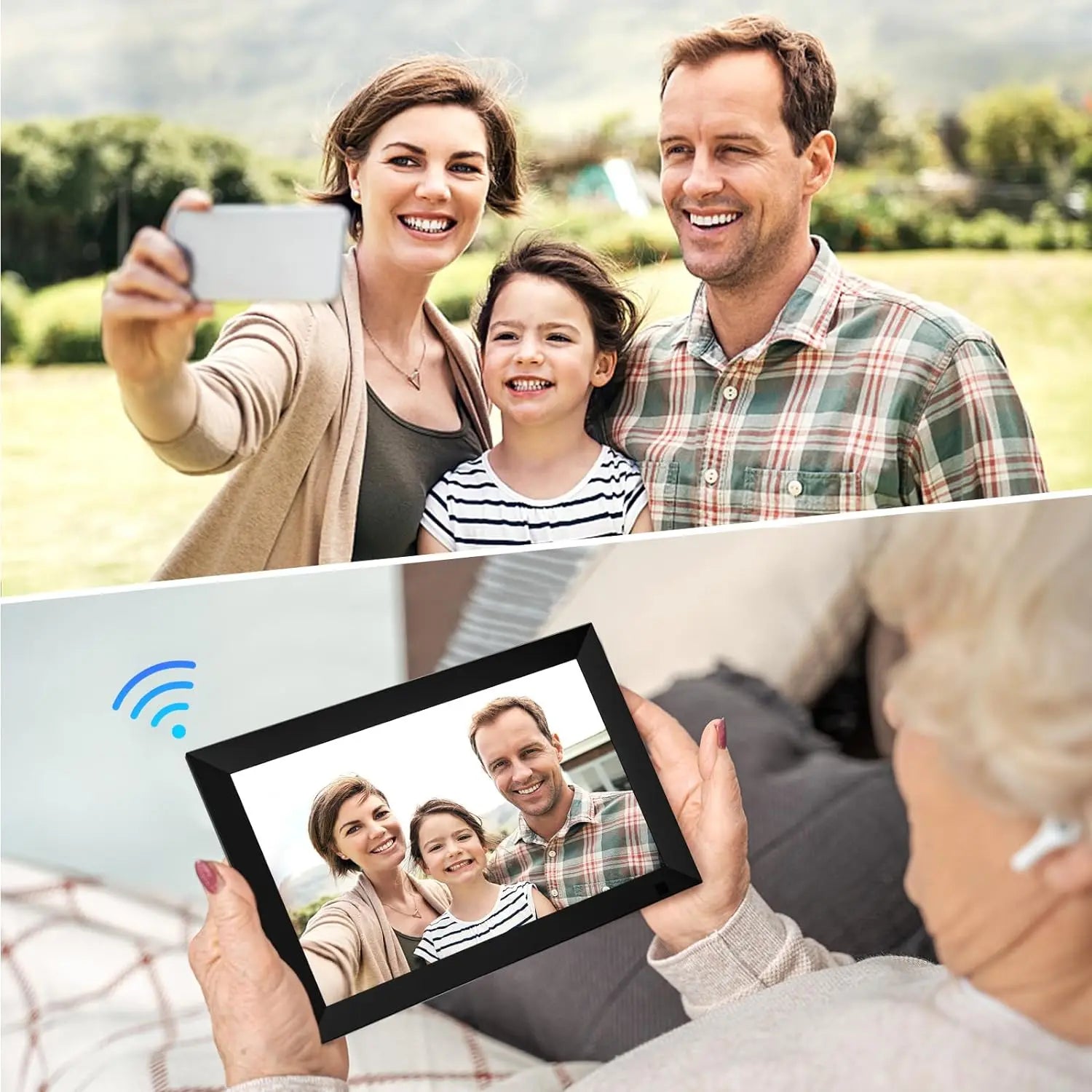 Digital Photo Frame, 10.1 Inch Smart Wi-Fi, 32GB, 1280x800 IPS, LCD- HD Touch Screen...54.92% OFF!