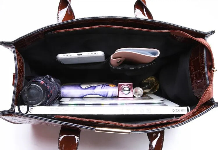 Women's Crocodile Print Handbags ,Purse ,Tote Bags, Adjustable Strap, Top Handle, Large Capacity, Crossbody Bags....13.98% OFF!