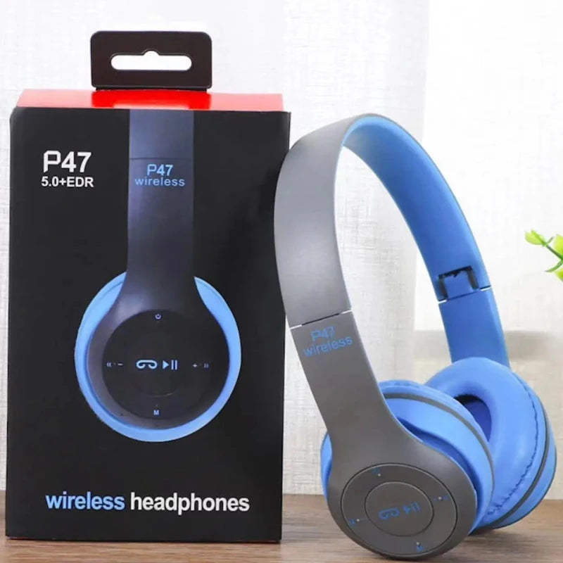 Handsfree Wireless Headphones/Earphone, Noise Canceling, P47 Headset, Bluetooth Head Phone For iPhone, Huawei, Samsung S22