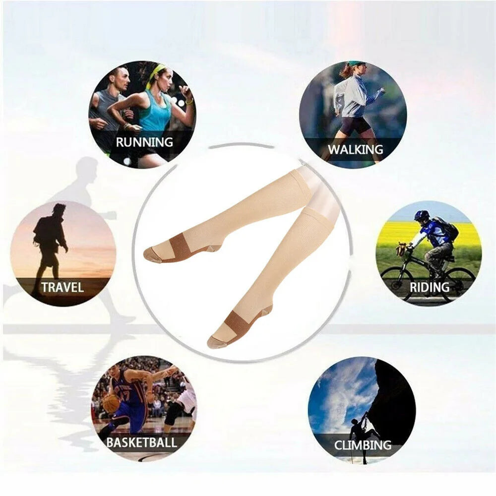 Compression Socks, Copper, 5 Pair, Women/Men, Anti Fatigue....20% OFF! TRENDING NOW!