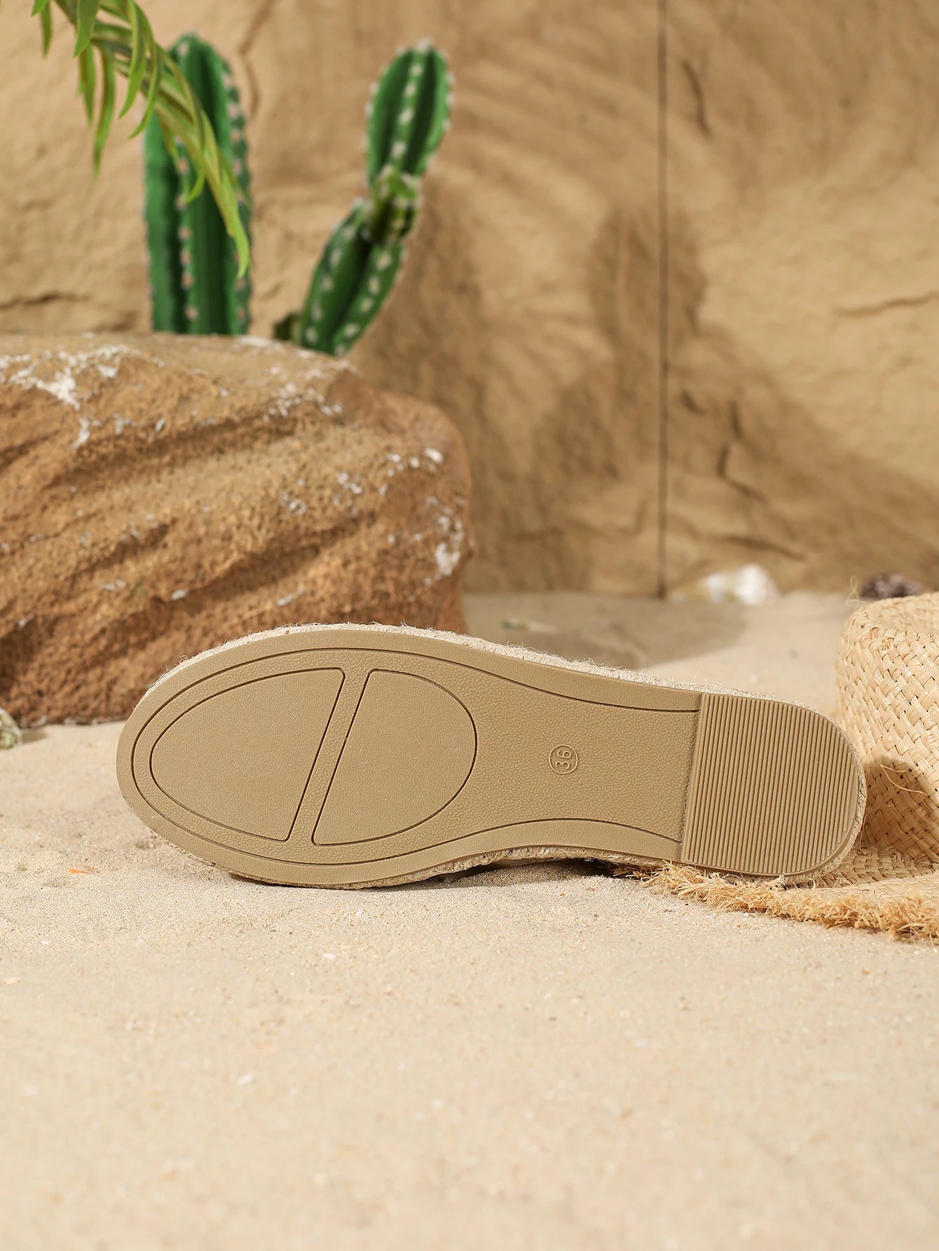 Women's Flats. Round Toe Slip Onn's, Beige Breathable Casual Shoes....20% OFF! TRENDING NOW!