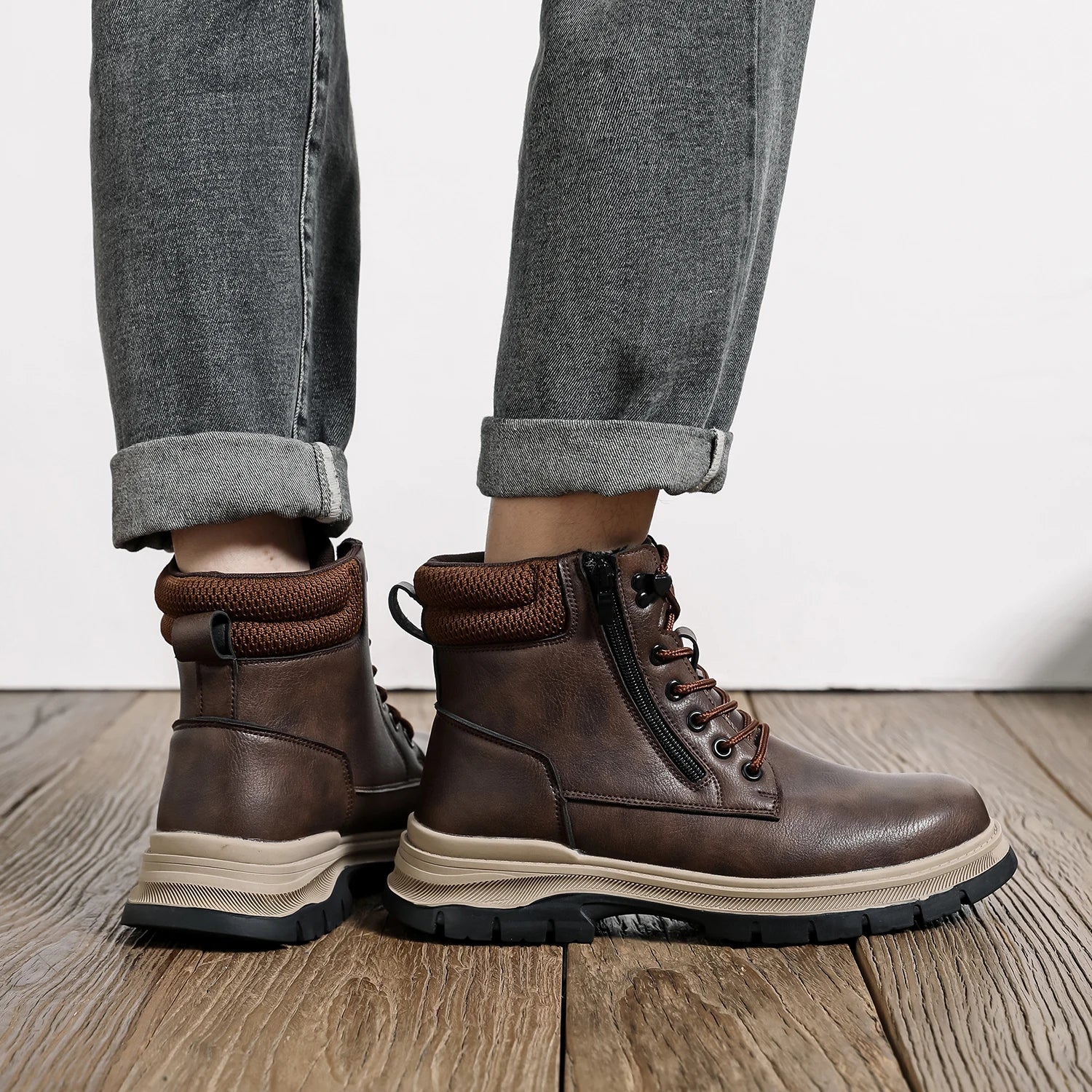 Men's Waterproof Safety Boots, Steel Toe Work Boots, Anti-Smash-Stab-Resistant Safety Boots.....20% OFF! TRENDING NOW!