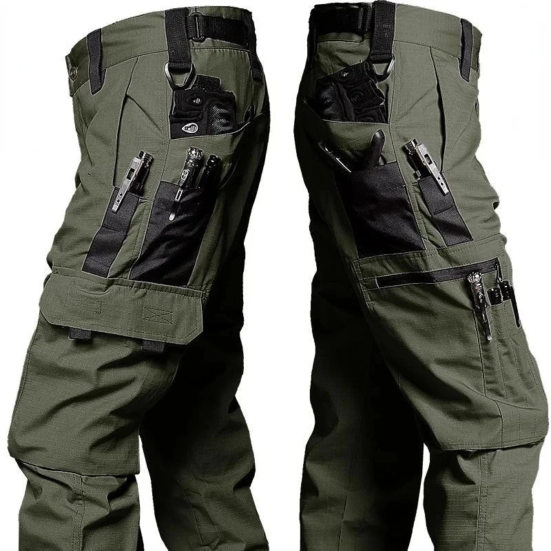 Men's Wear Resistant Pants, Multi-Pocket, Straight Leg Cargo Pants....10.94% OFF!