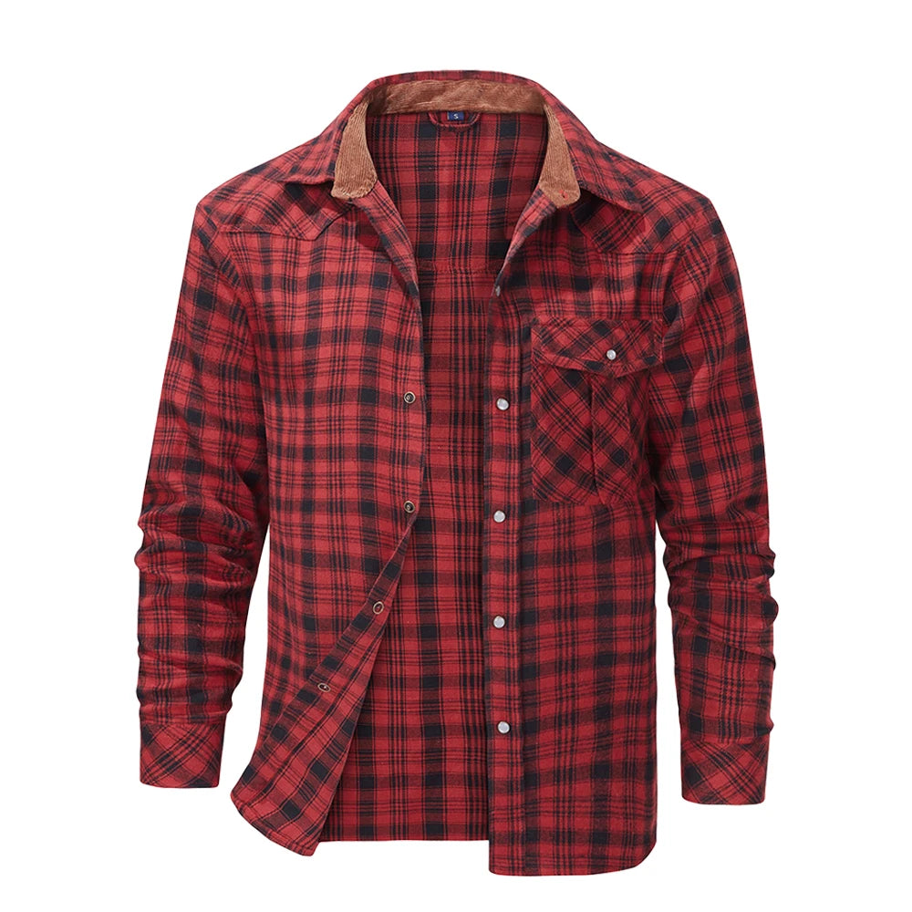 Men's Flannel, Long Sleeve, Plaid, Checkered Brushed, Casual Snap Shirt...TRENDING THIS WEEK!