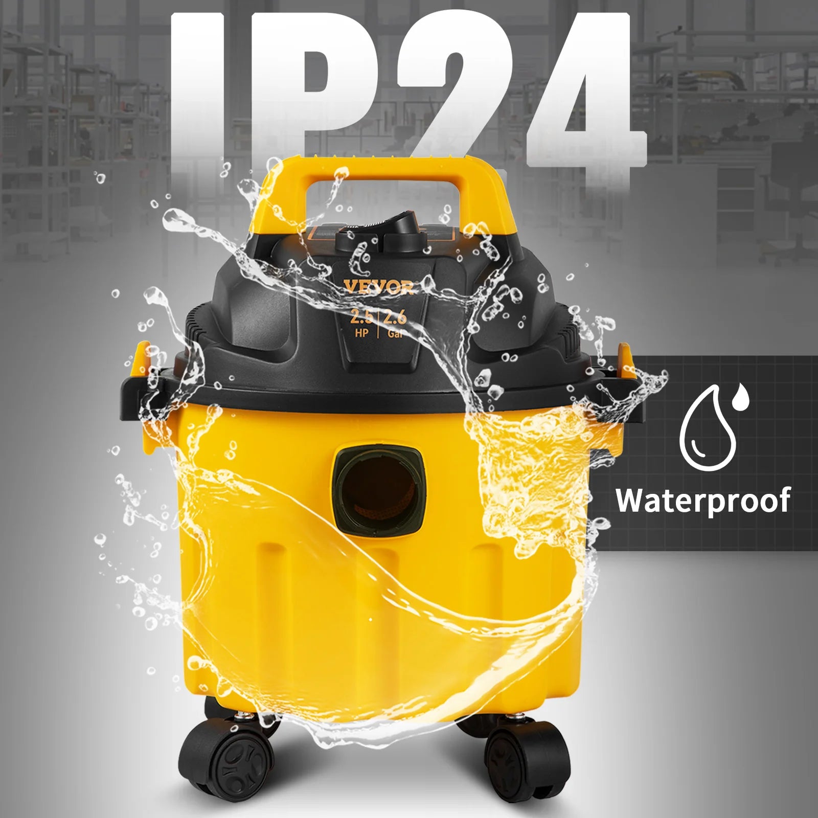 Wet Dry Vac, 2.6 Gallon, 2.5 Peak HP, 3 in 1 Portable Shop Vacuum, With Blowing Function, Attachments....60.85% OFF! TRENDING OVER THE LAST 2 WEEKS!