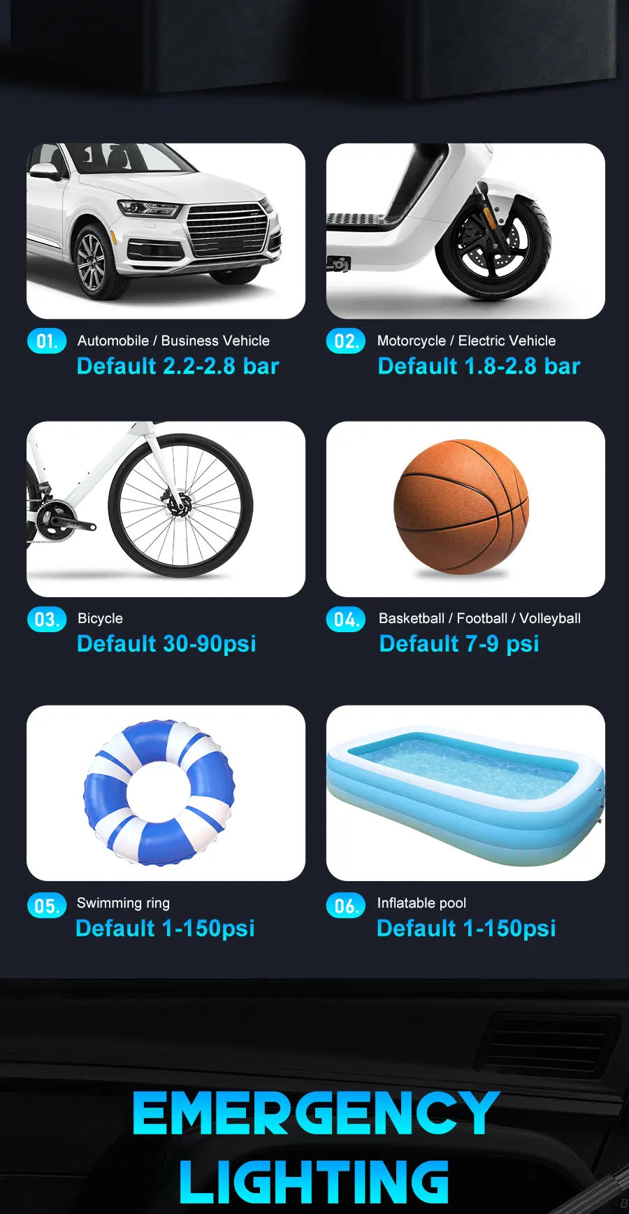 Digital Display Portable Tire Inflater, USB Rechargeable, Air Compressor For Car, Bike, Motorcycle Tires, Balls, Inflatable Toys....23.71% OFF!