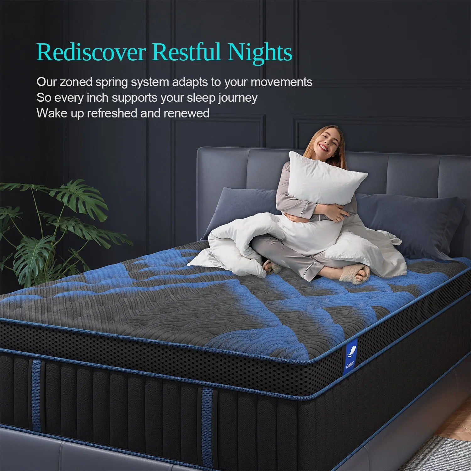 12"Gel Memory Foam Hybrid Pocket Spring Mattress, Twin, Full, Queen, King, Bed Mattress In A Box, Medium Firm Motion Isolation....36.35% - 39.10% OFF!