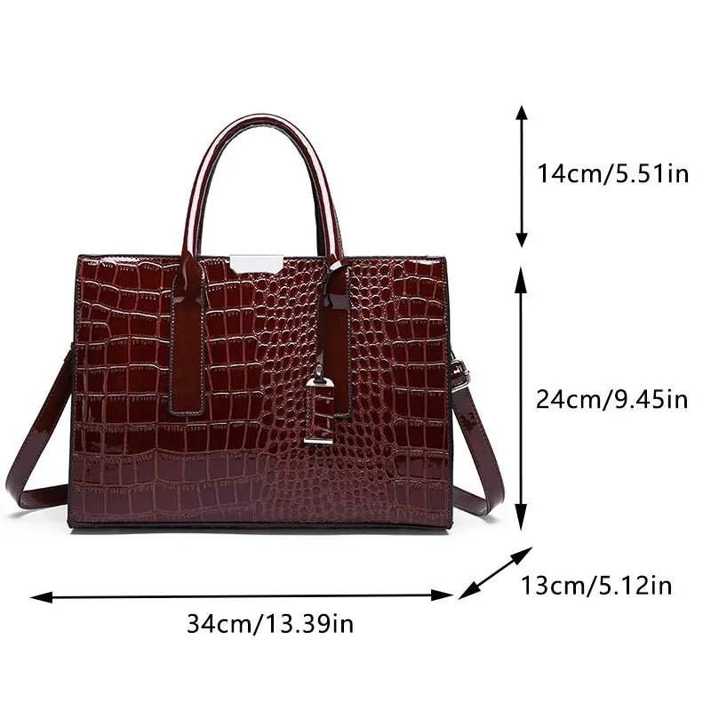 Women's Crocodile Print Handbags ,Purse ,Tote Bags, Adjustable Strap, Top Handle, Large Capacity, Crossbody Bags....13.98% OFF!
