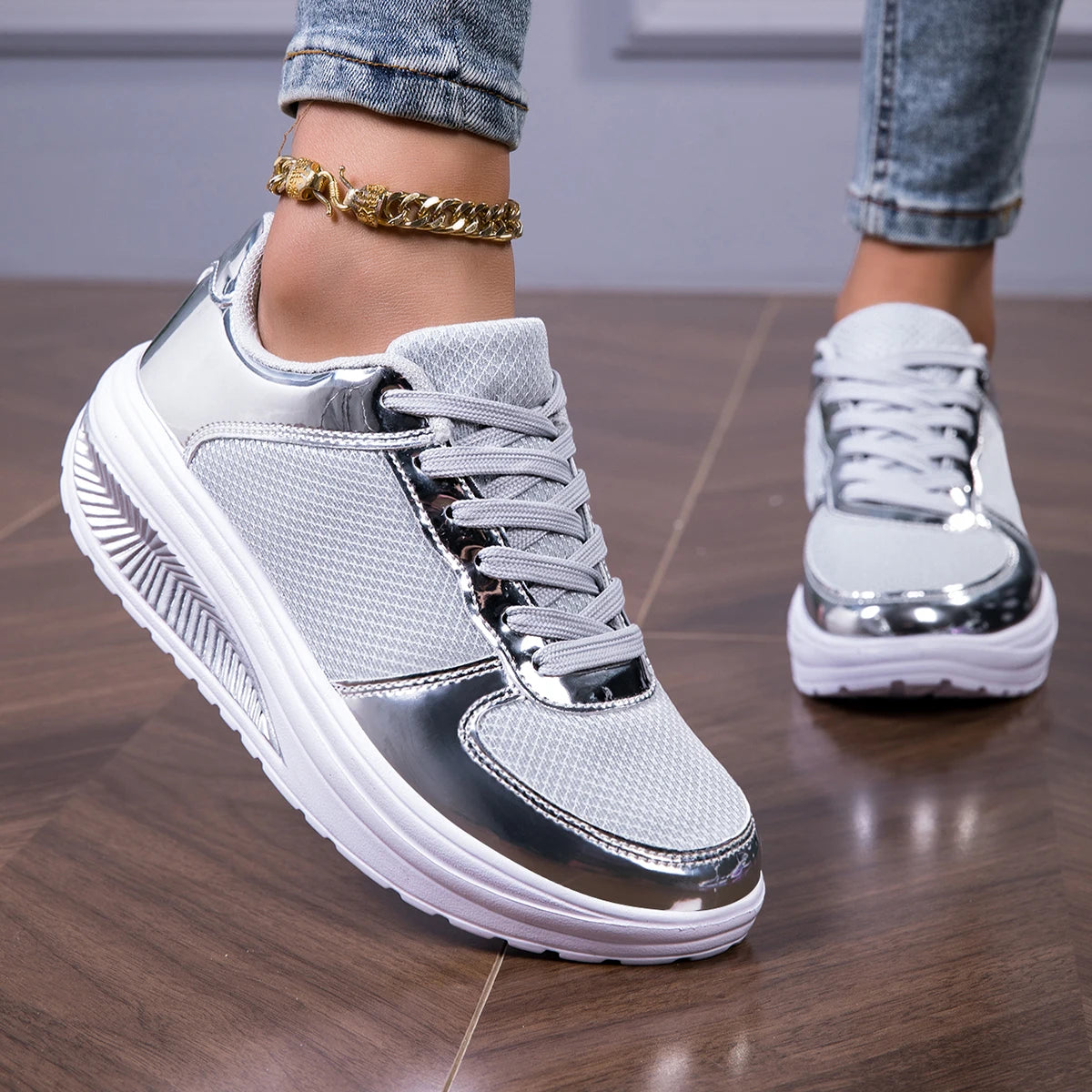Women's Fashion Glitter Sneakers , Lightweight Walking Shoes.....20% OFF!