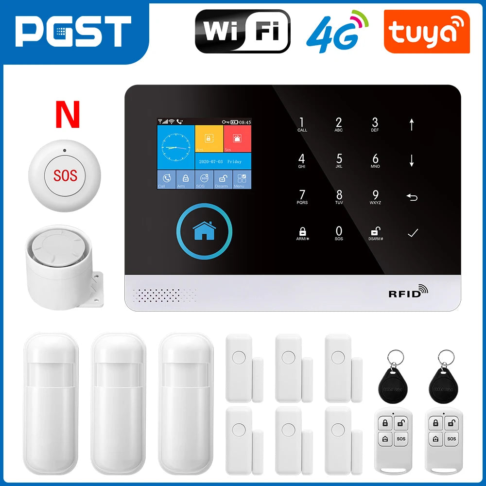 Home Security System, Indoor, Arm Via App, Wireless, Indoor Display Keyboard, Device Sharing....56.654% OFF!