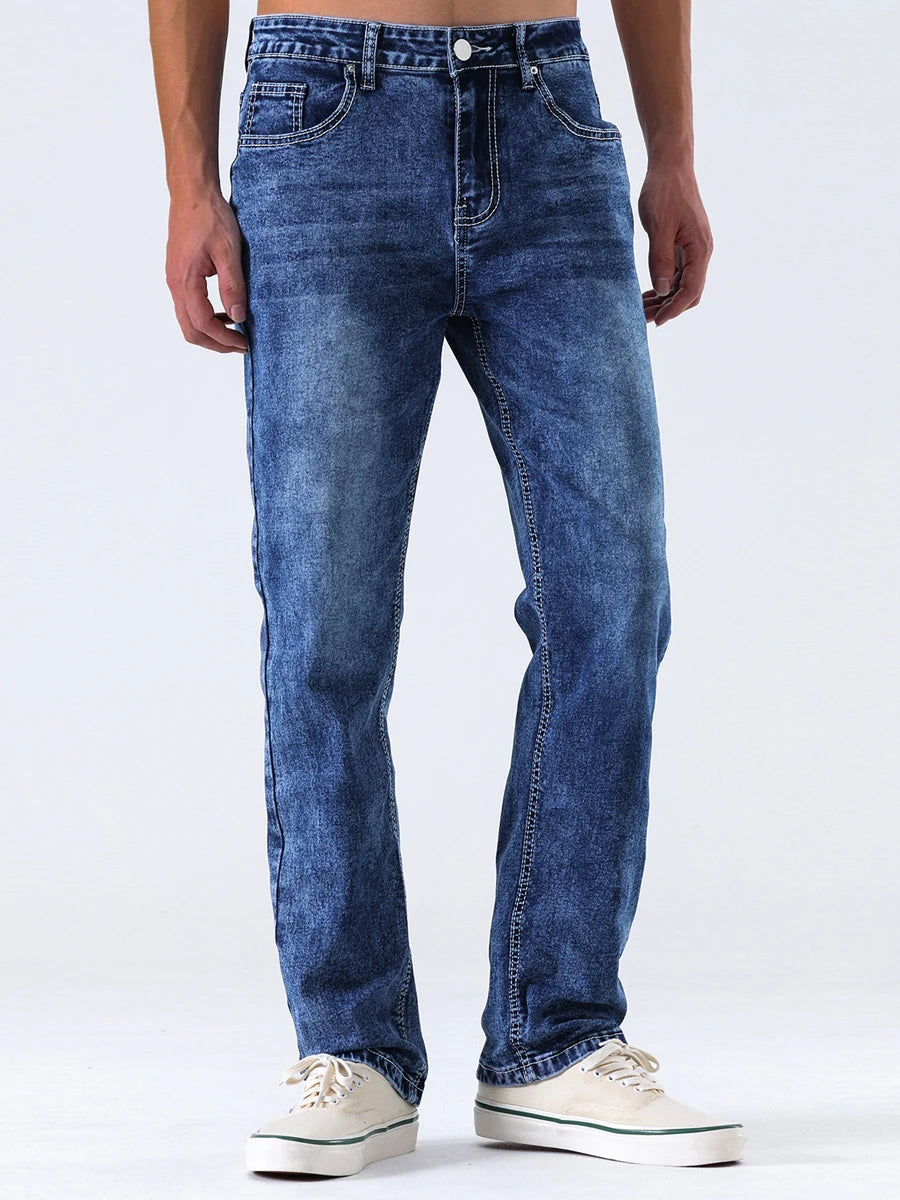 Men s Vintage, Retro Fit Jeans, Faded Washed, Gradient Color Distressed Denim.....10% OFF!