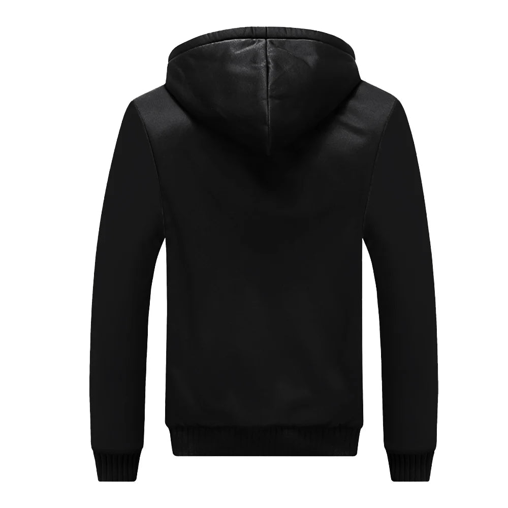 Men's Winter Jacket, Fleece Long Sleeve Coat, Hoodie....22.47% OFF!